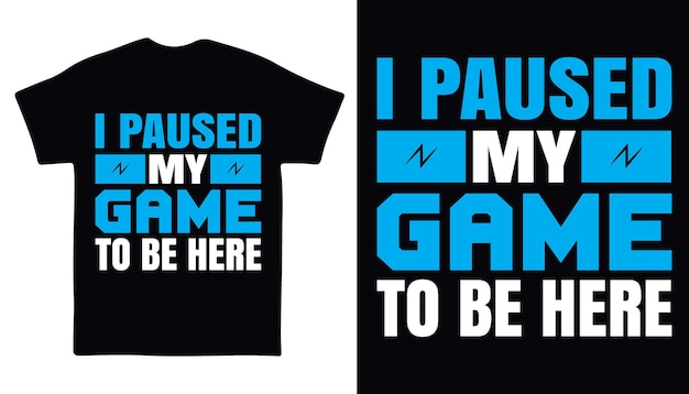 Diseño de camiseta de juegos.