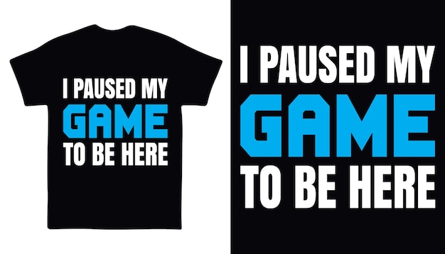 Diseño de camiseta de juegos.