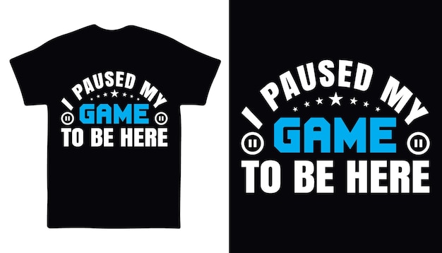 Diseño de camiseta de juegos.