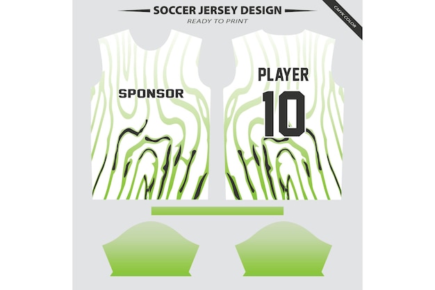 un diseño de camiseta de jugadores para el equipo de fútbol