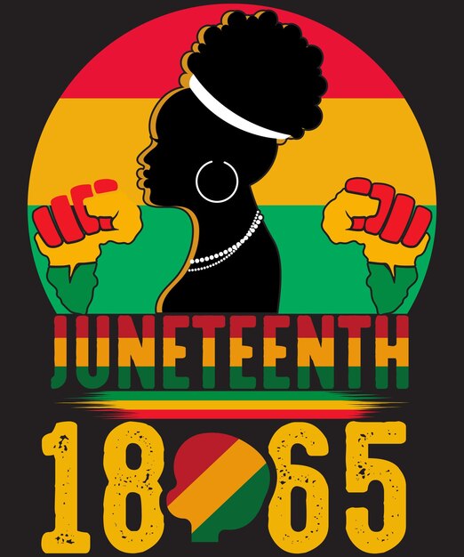 Diseño de camiseta de Juneteenth Diseño de camiseta del día de la independencia Diseño de camiseta del 4 de julio