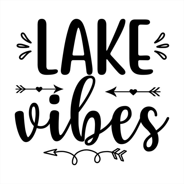 Diseño de camiseta de lago