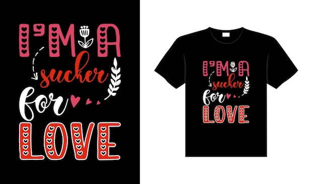 Diseño de camiseta con letras de boda linda tipografía de san valentín