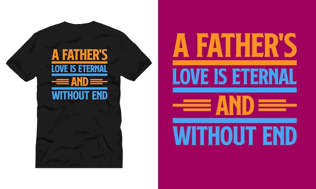 diseño de camiseta con letras de padre