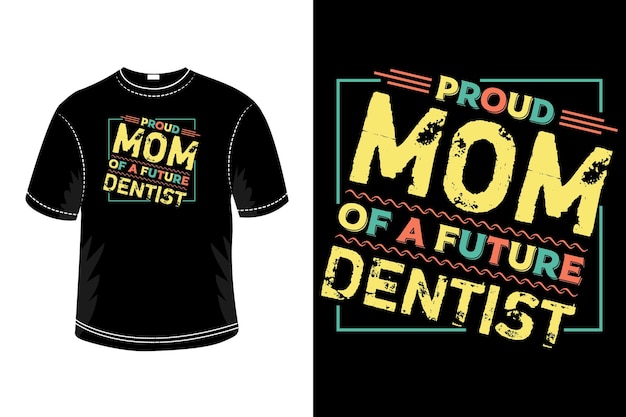 Diseño de camiseta de letras de tipografía de feliz día de la madre