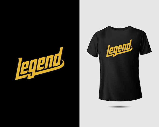 Diseño de la camiseta de la leyenda