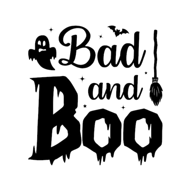 Diseño de camiseta listo para imprimir svg de Halloween