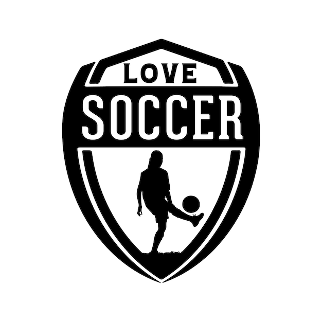 Diseño de camiseta con logo de fútbol de amor