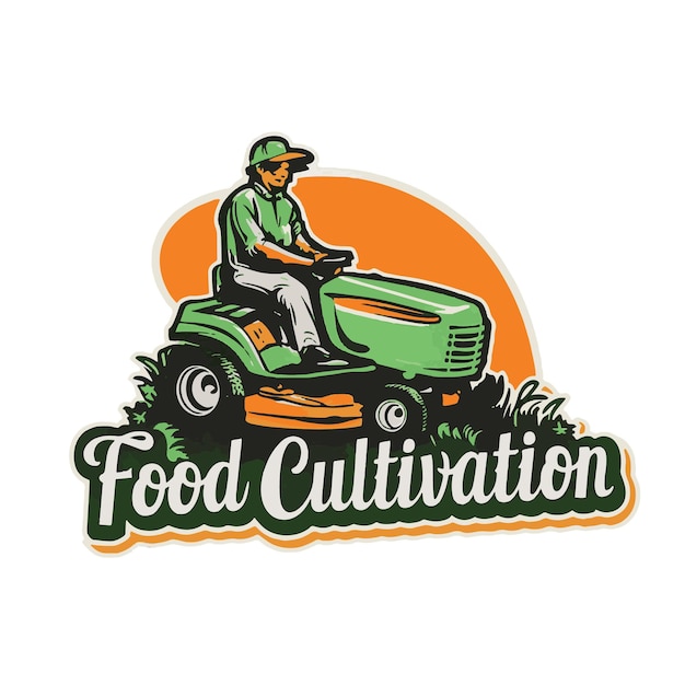 Vector diseño de la camiseta del logotipo de cultivo