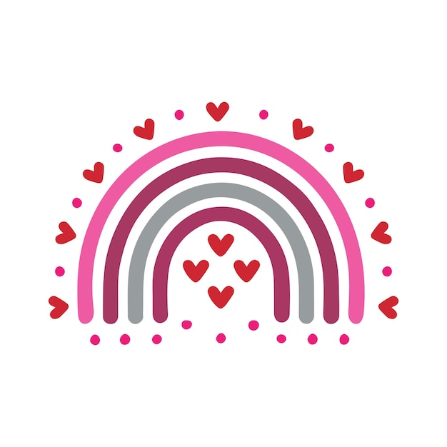 El diseño de la camiseta Love Leopard Rainbow SVG Valentines Rainbow Vector
