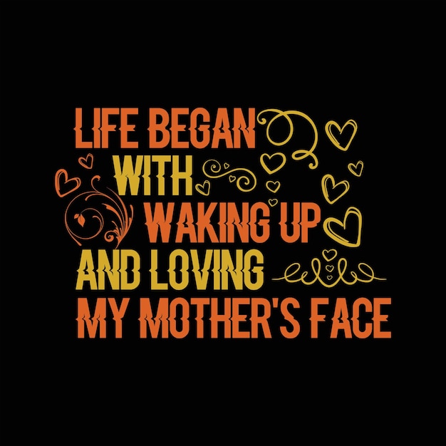 Diseño de camiseta de madre