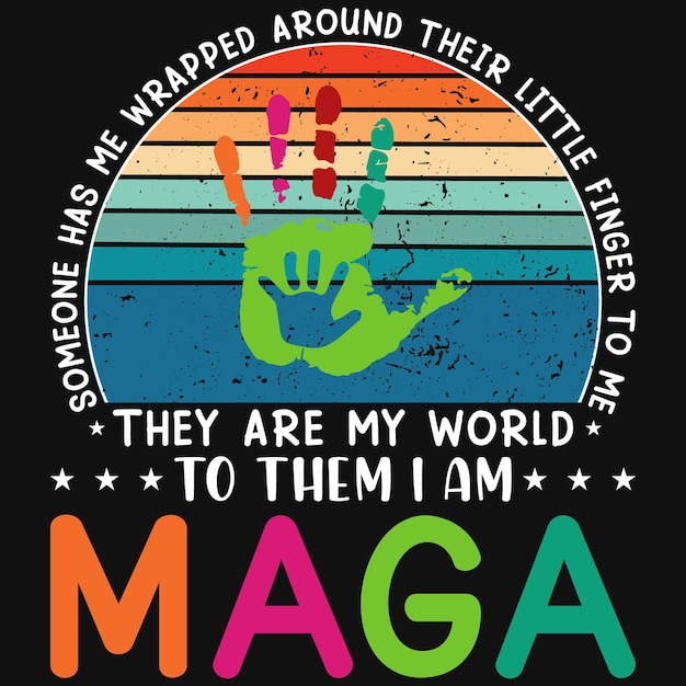 Diseño de camiseta maga