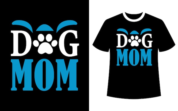 Diseño de camiseta de mamá de perro diseño de amante de mascotas