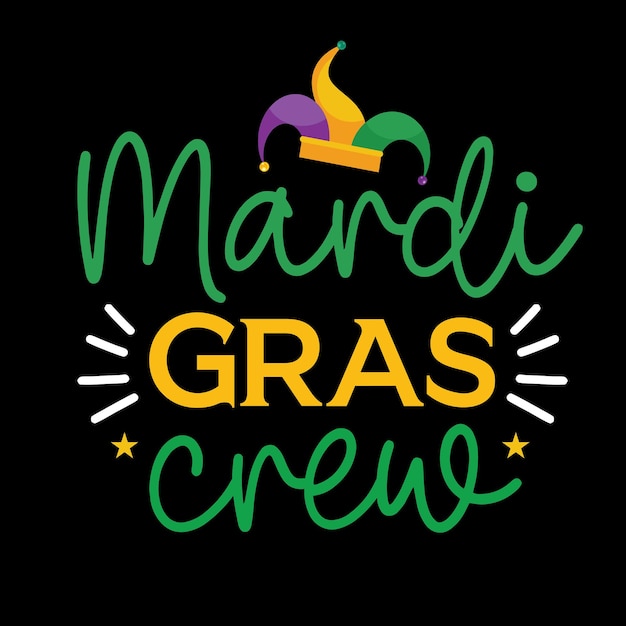 Diseño de camiseta Mardi Gras Svg