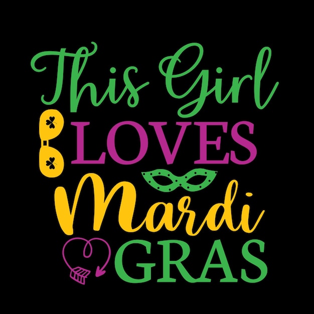 Diseño de camiseta Mardi Gras Svg