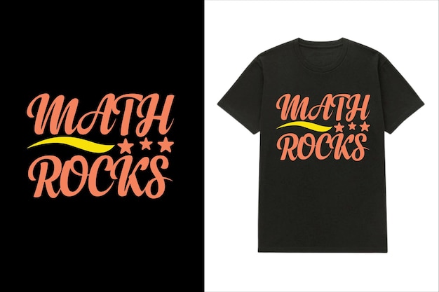 Diseño de camiseta de matemáticas