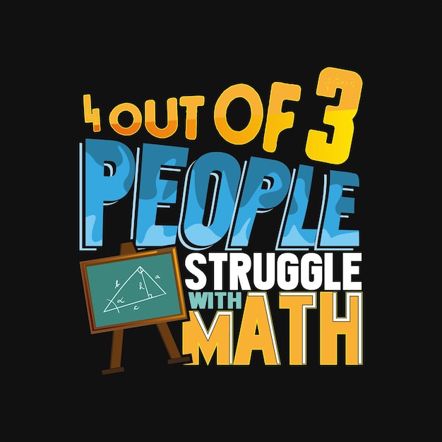 Diseño de camiseta de matemáticas