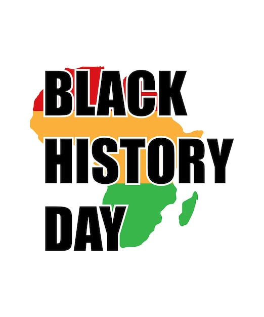 diseño de camiseta del mes de la historia negra del día de la historia negra