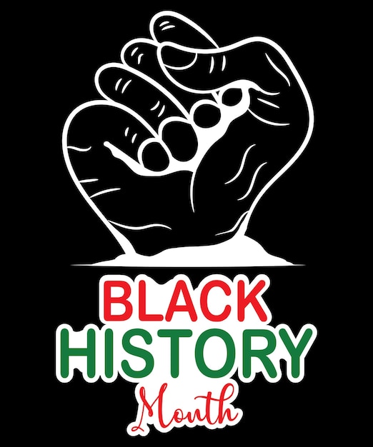 Diseño de camiseta del Mes de la Historia Negra