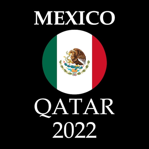 Vector diseño de camiseta de méxico qatar 2022