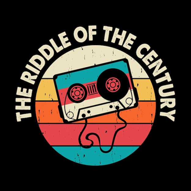 Diseño de camiseta mixtape de música de casete retro vintage divertido de la vieja escuela