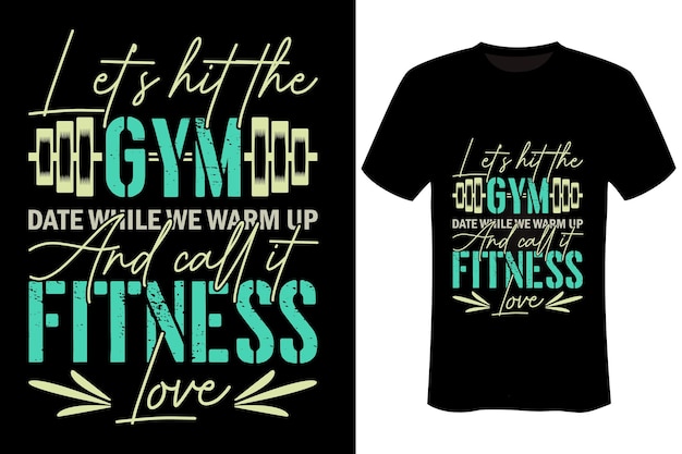 Diseño de camiseta Motivation-Fitness-Gym