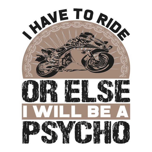 Diseño de camiseta de moto