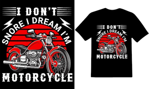 Diseño de camiseta de motocicleta de época
