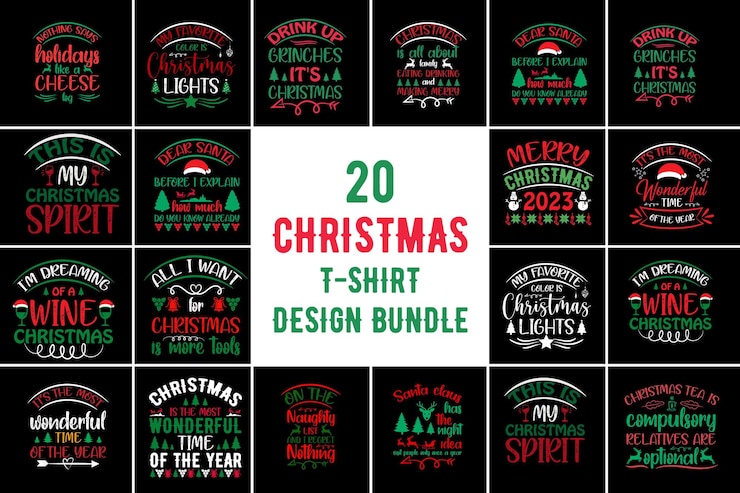 Vector diseño de camiseta de navidad diseño de camión de navidad bundle camiseta de navidad bundle de navidad