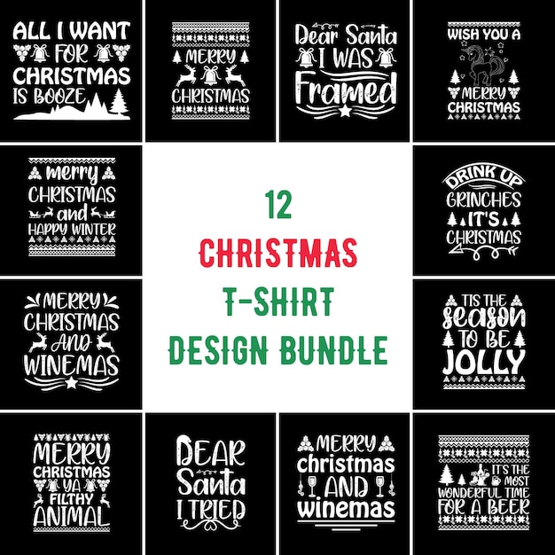 Diseño de camiseta de Navidad Diseño de camiseta de Navidad Diseño de camiseta de paquete Diseño de camiseta de Navidad