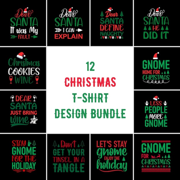 Diseño de camiseta de Navidad Diseño de camiseta de Navidad Diseño de camiseta de paquete Diseño de camiseta de Navidad