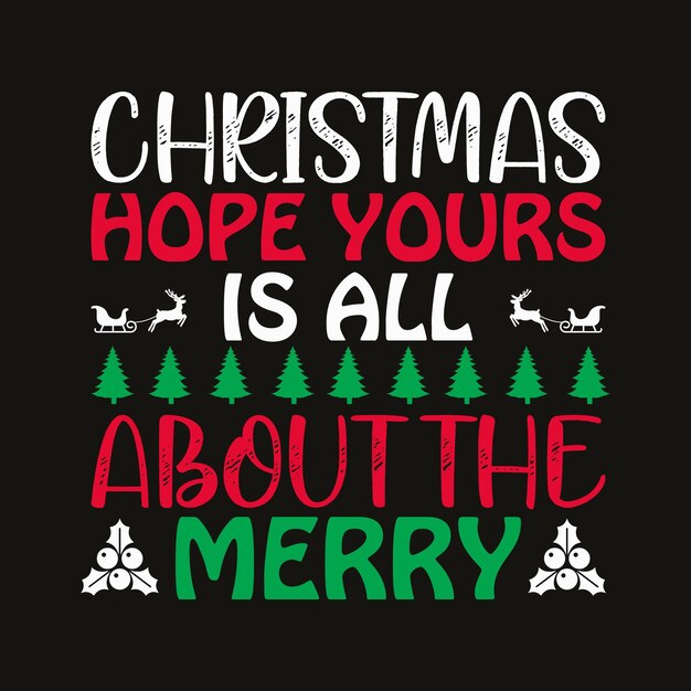 El diseño de la camiseta de Navidad El diseño del paquete de camisetas de Navidad