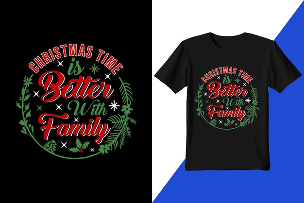 Vector diseño de camiseta de navidad feliz camiseta de navidad