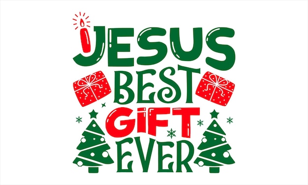 Diseño de camiseta de Navidad Ilustración de vector de caligrafía hecha a mano para impresiones en carteles de tarjetas de bolsas