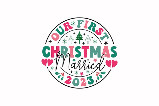 El diseño de la camiseta de Navidad de invierno de EPS