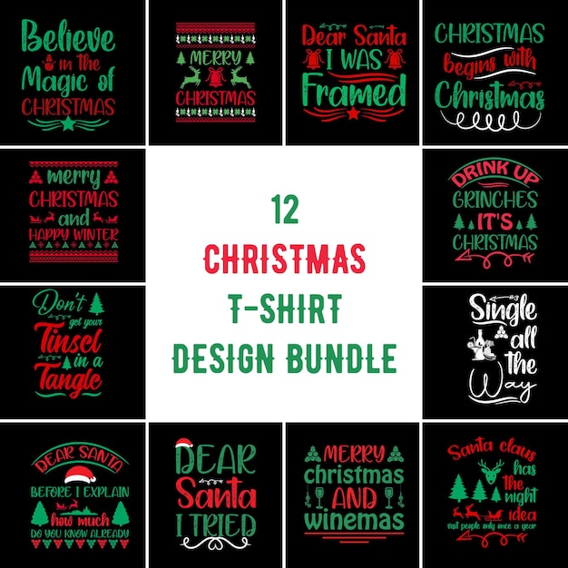 El diseño de la camiseta de Navidad