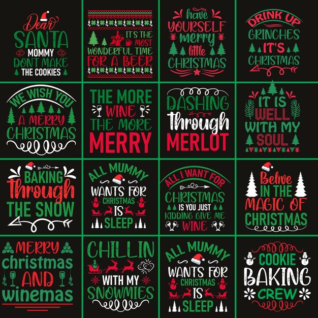 El diseño de la camiseta de Navidad