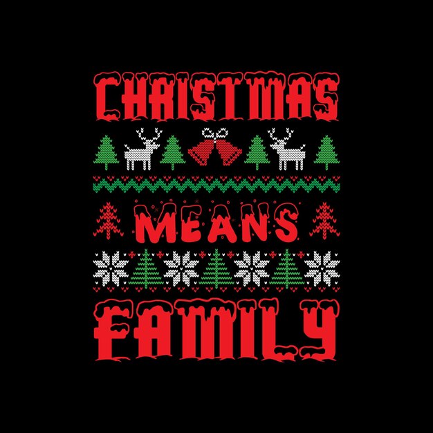 Diseño de camiseta de Navidad