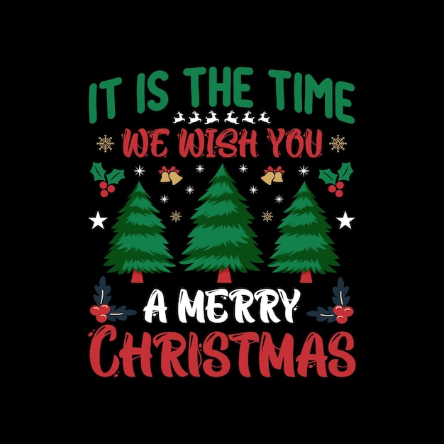 Diseño de camiseta de Navidad