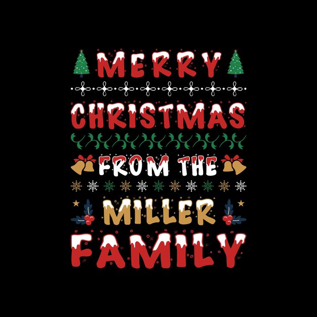 Diseño de camiseta de Navidad