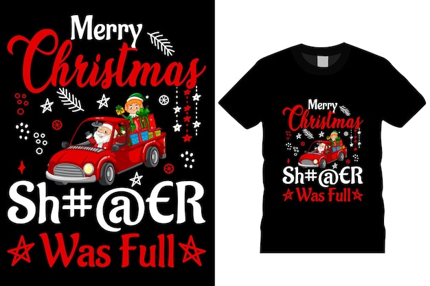 Diseño de camiseta navideña.