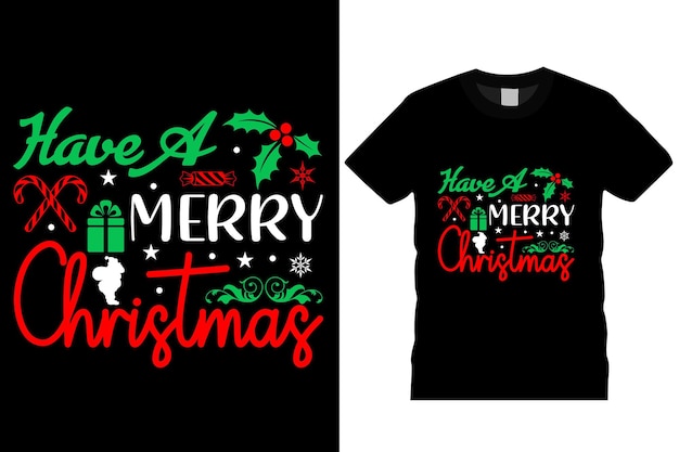Diseño de camiseta navideña.