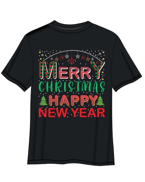 Diseño de camiseta navideña.
