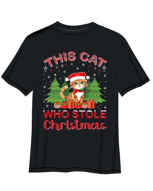Diseño de camiseta navideña.