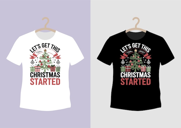 Diseño de camiseta navideña