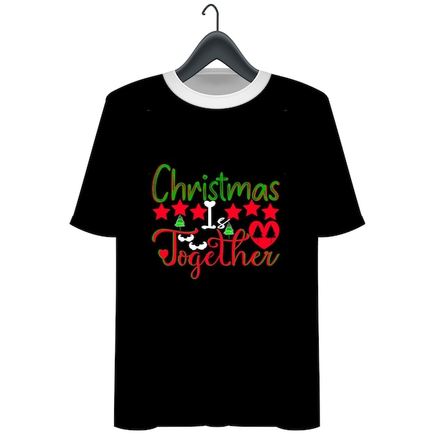 Diseño de camiseta navideña.