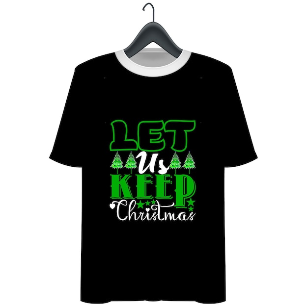 Diseño de camiseta navideña.
