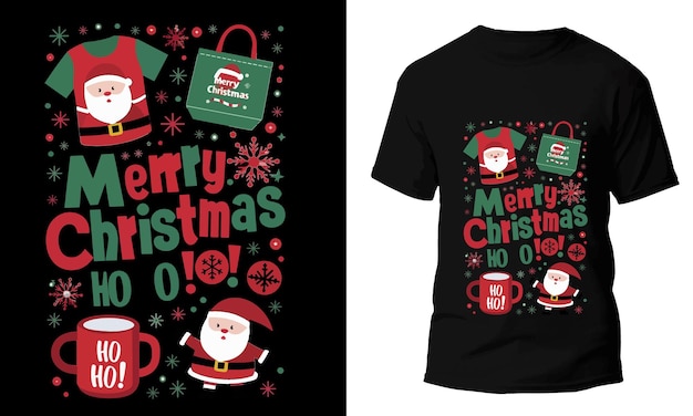 Diseño de camiseta navideña