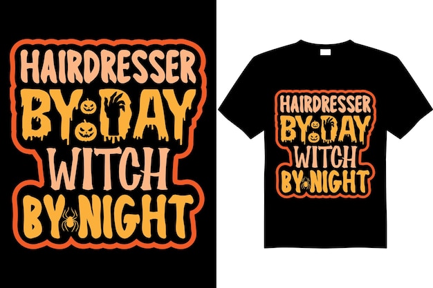 diseño de camiseta de noche de miedo de halloween