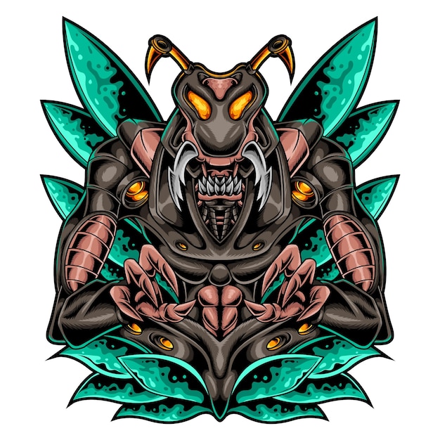 Diseño de camiseta o cartel con ilustración